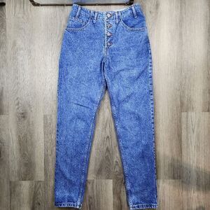 Vintage Guess High Waist Button Fly Acid Wash Jeans size 26